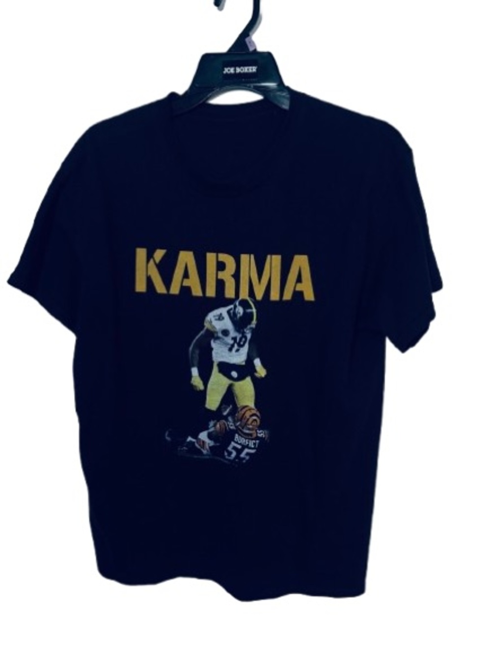 Pittsburgh Steeers KARMA Graphic Tee - Black and Gold Men’s Shirt Large